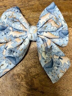 Griffy & Drake Sailor Bow Blue Small Dog Bow